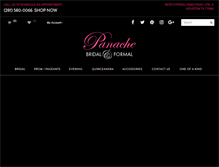 Tablet Screenshot of panachebridalusa.com